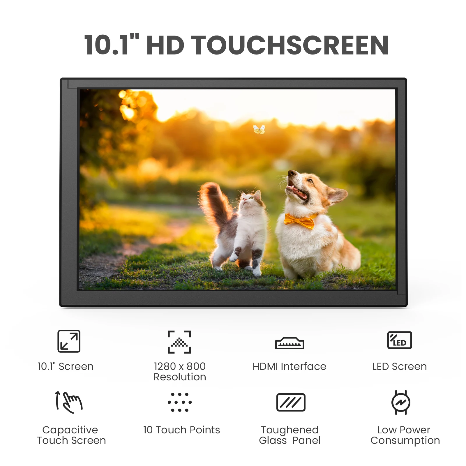 HDR 1280x800 IPS Capacitive To - Raspberry Pi 10.1 Inch Capacitive Touch Screen Ips recension och pris